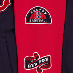 Boston Red Sox Full Snap Patch Jacket Navy/Red Fashion