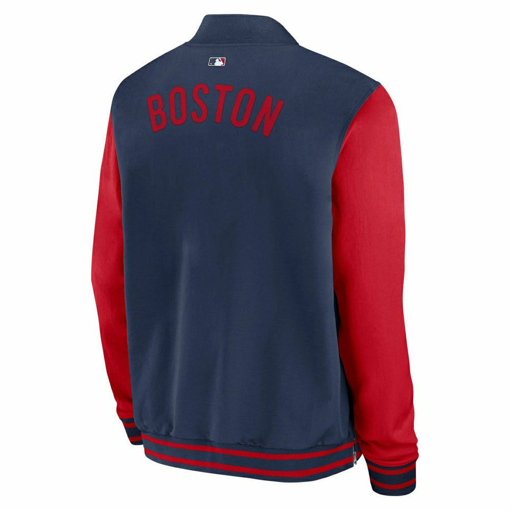 Boston Red Sox 2026 MLB Authentic Dugout Bomber Jacket Navy Taass sale