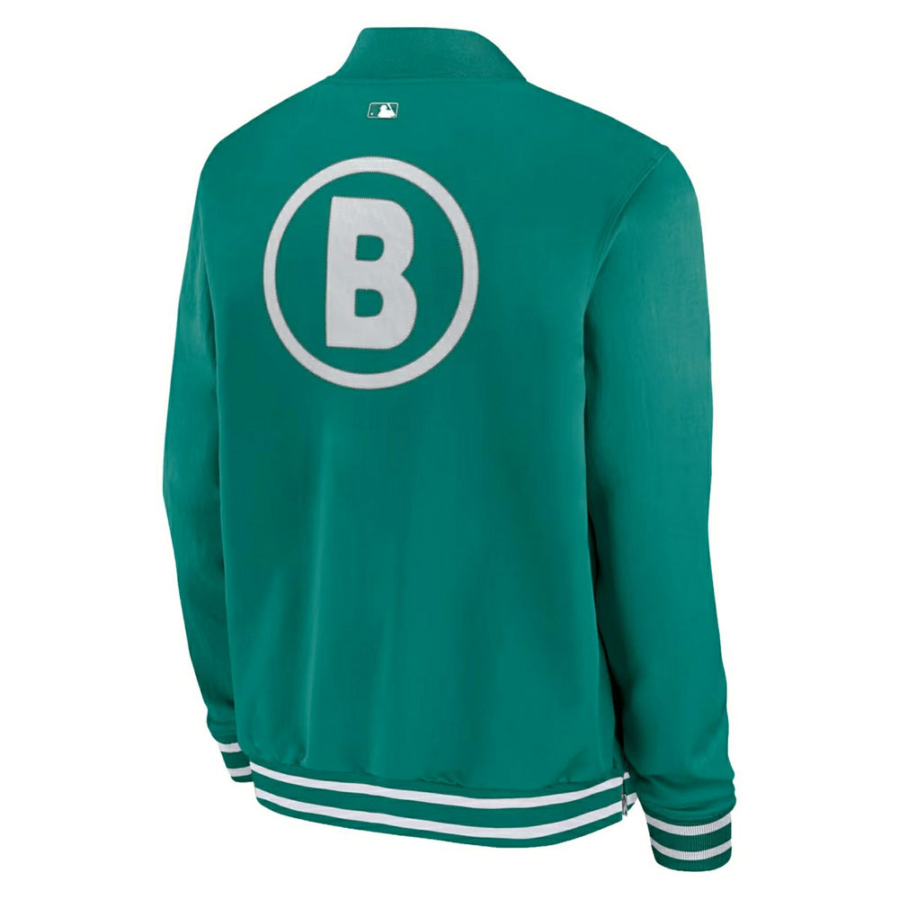 Boston Red Sox City Connect 2026 MLB Authentic Dugout Bomber Jacket Green Taass for sale