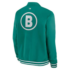 Boston Red Sox City Connect 2026 MLB Authentic Dugout Bomber Jacket Green Taass for sale