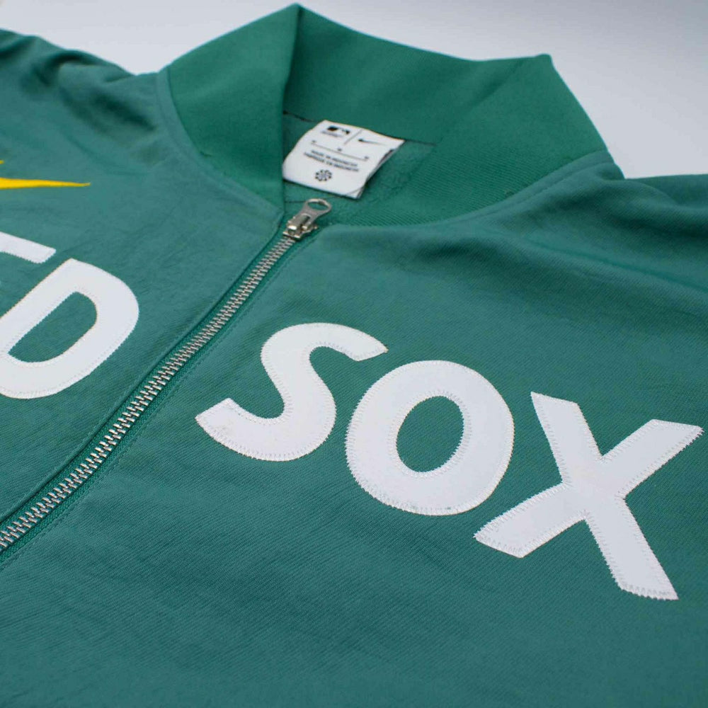 Boston Red Sox City Connect 2026 MLB Authentic Dugout Bomber Jacket Green Taass for sale