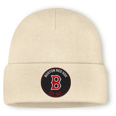 Boston Red Sox Cooperstown MLB Beanie Knit Natural Taass sale