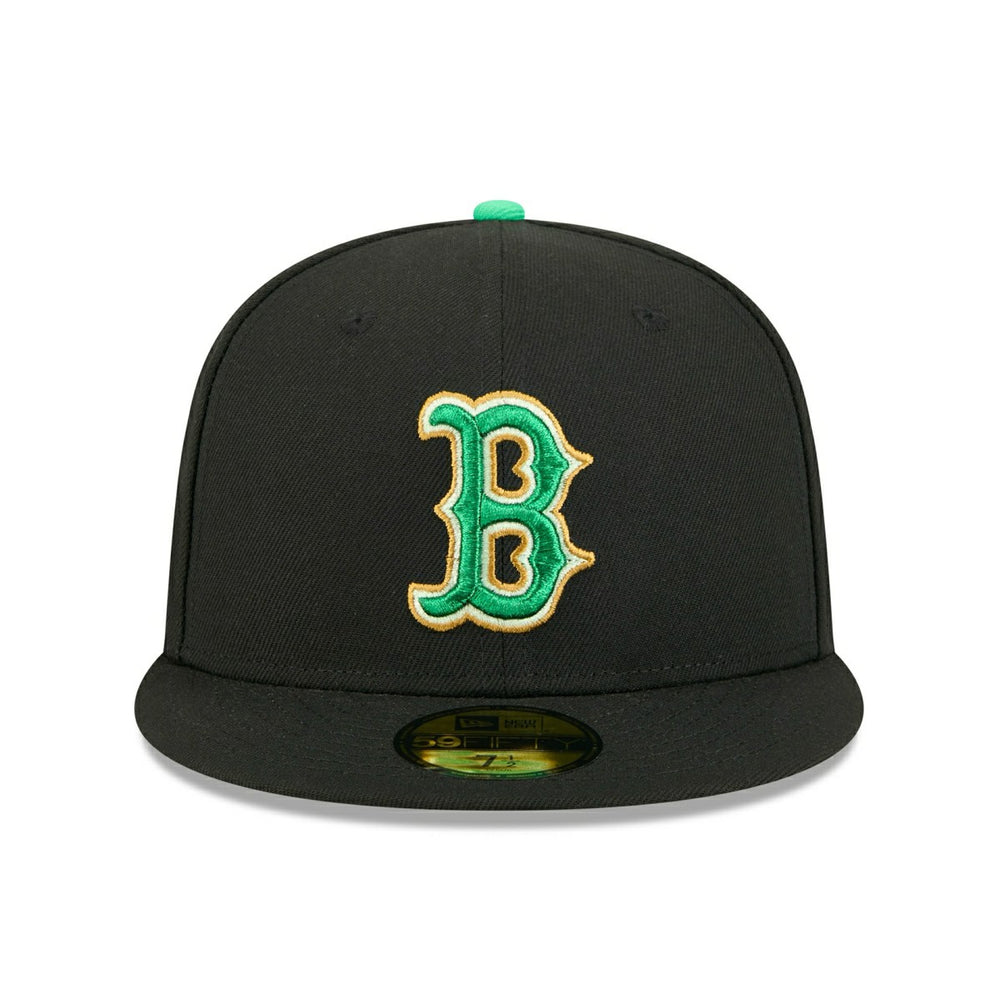 Boston Red Sox 2026 St. Patrick's Day MLB Authentic 59FIFTY Cap Black Taass US