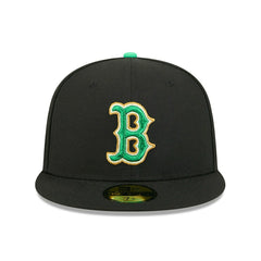 Boston Red Sox 2026 St. Patrick's Day MLB Authentic 59FIFTY Cap Black Taass US