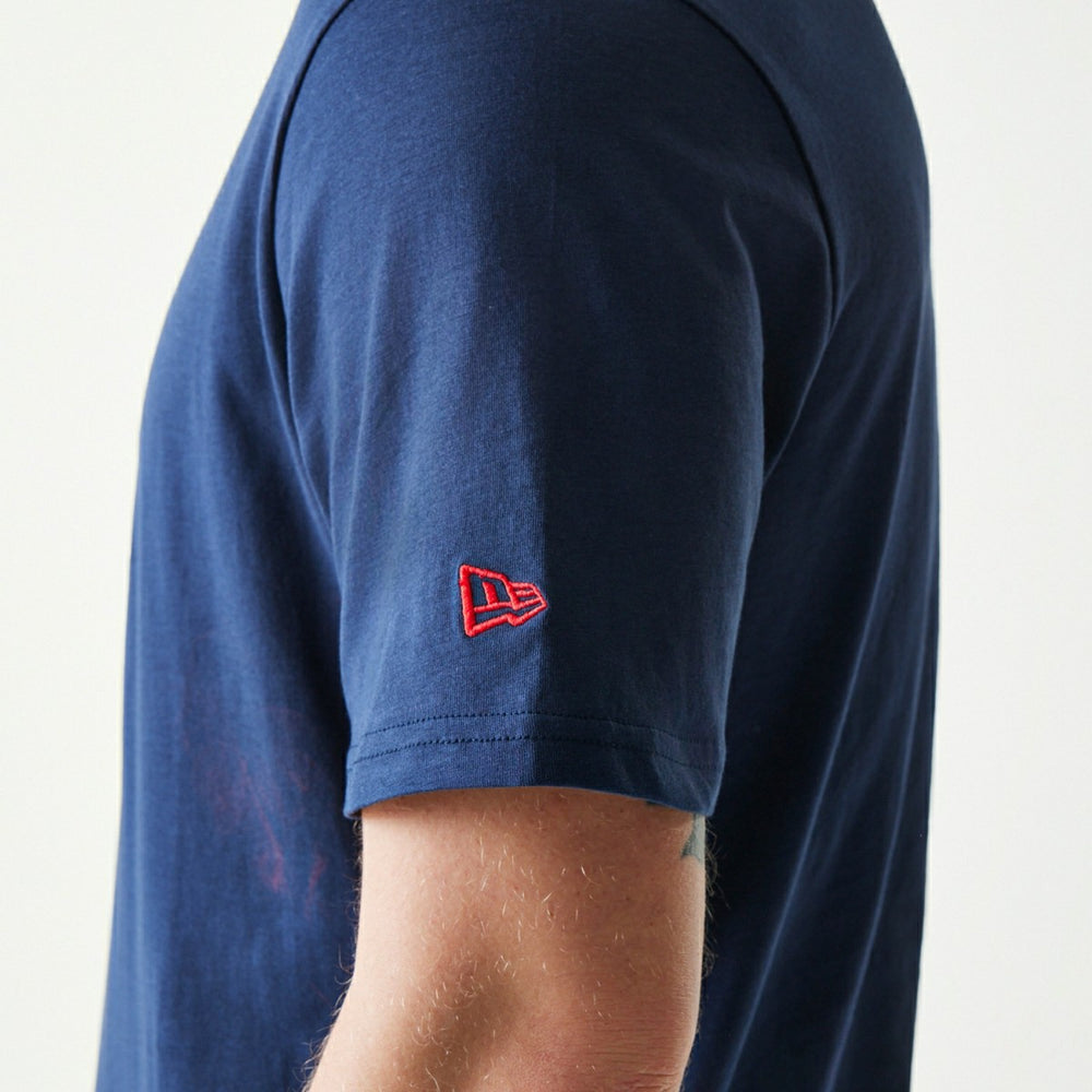 Boston Red Sox Team Logo New Era MLB T-Shirt Navy Fashion