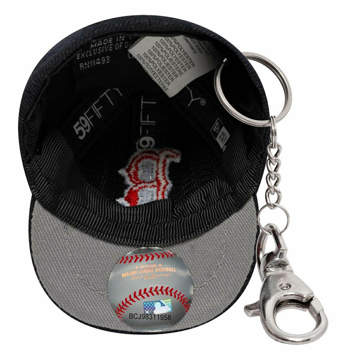 Boston Red Sox MLB Mini Cap Mini Cap Key Chain Navy Taass US