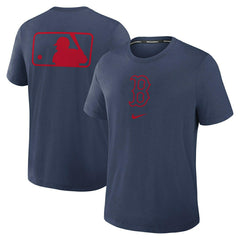 Boston Red Sox Early Work 2025 MLB Authentic Nike Tri-Blend T-Shirt Navy Taass for sale
