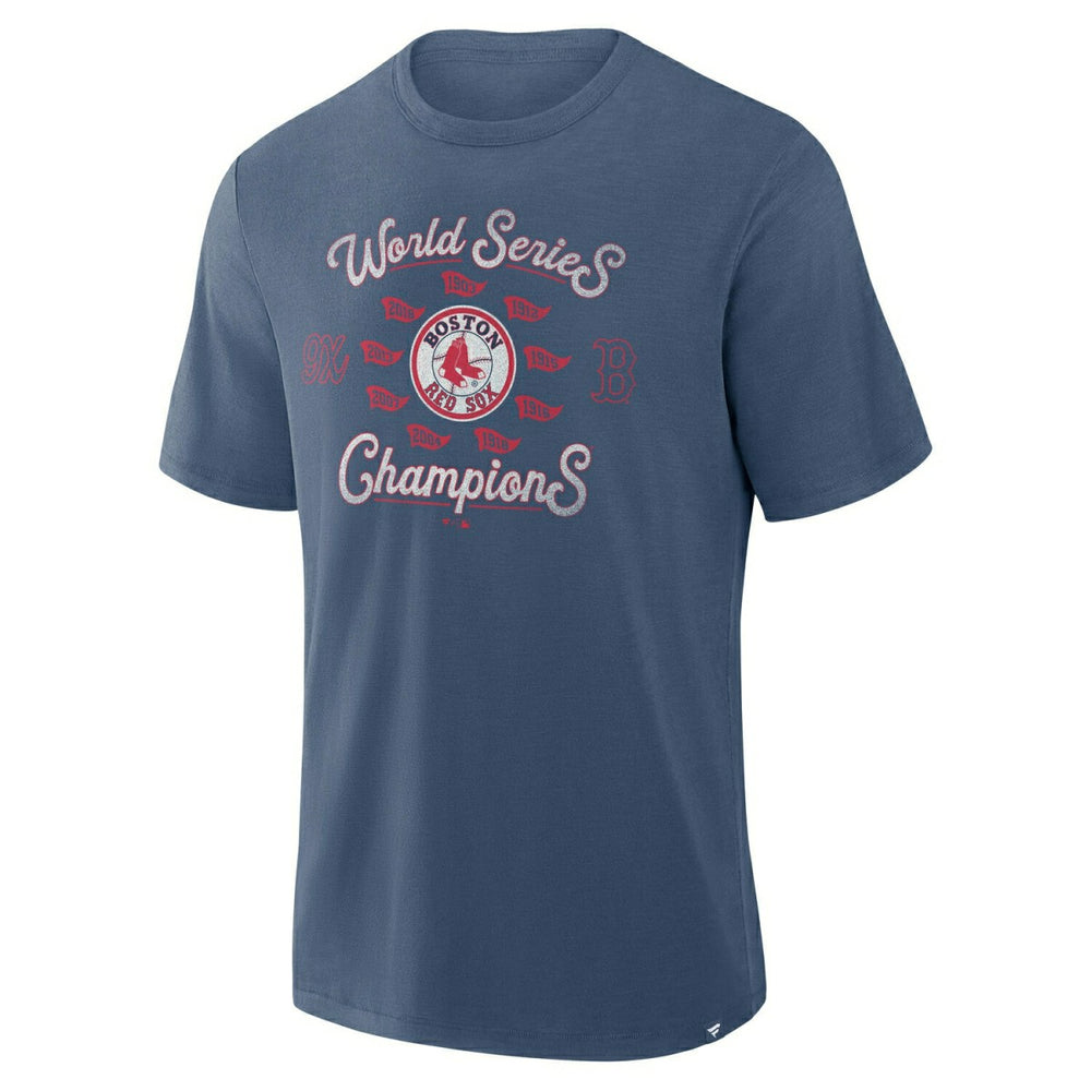 Boston Red Sox Retro Stadium Slub MLB T-Shirt Navy Taass US