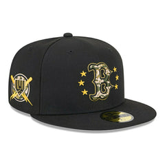 Boston Red Sox 2024 MLB Authentic Armed Forces New Era 59FIFTY Fitted Cap Lifestyle