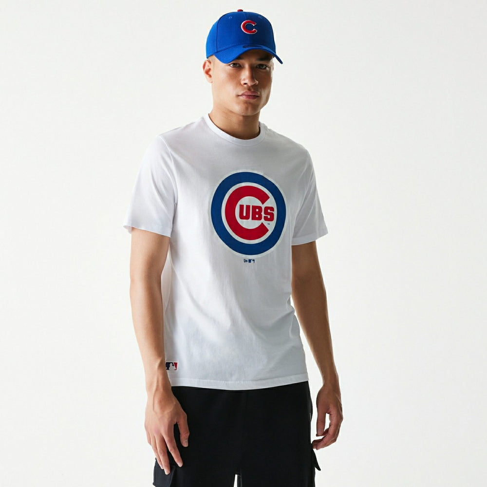 Chicago Cubs Team Logo New Era MLB T-Shirt White Taass sale