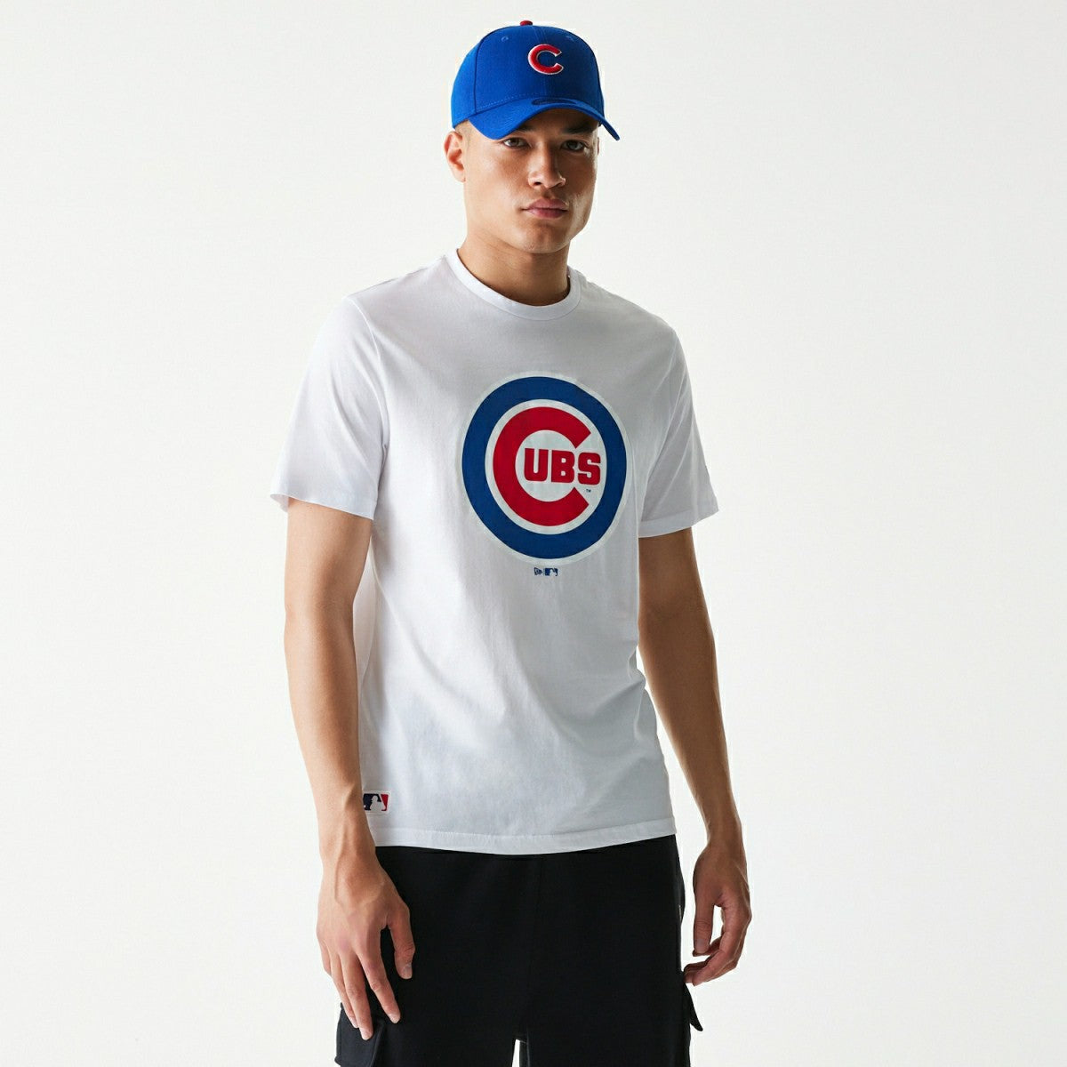 Chicago Cubs Team Logo New Era MLB T-Shirt White Taass sale