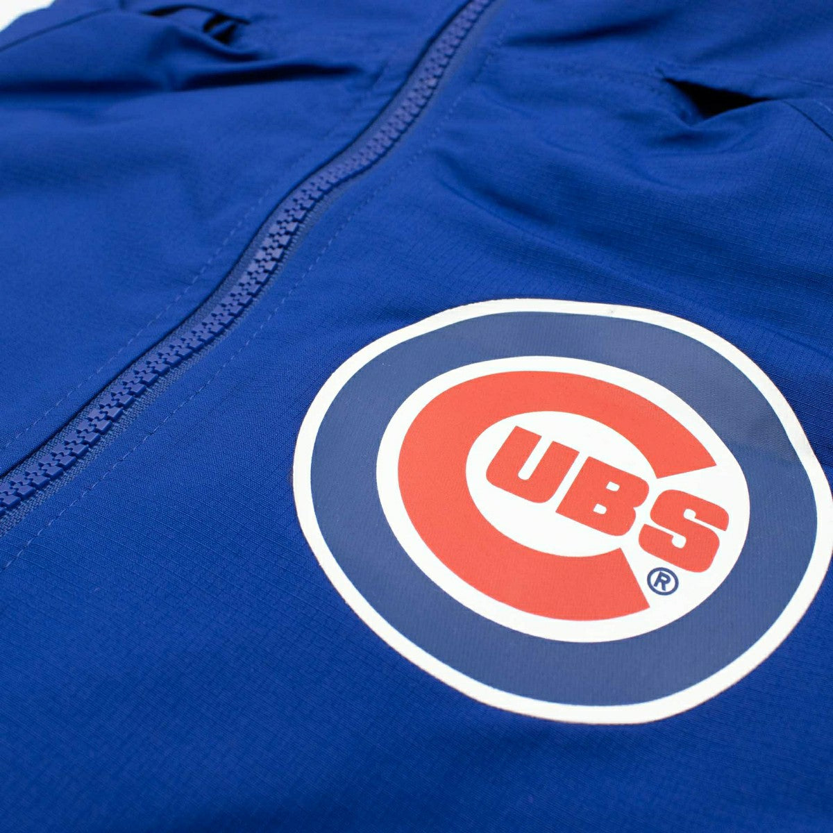 Chicago Cubs MLB Quarter Zip Windbreaker Jacket Blue Taass for sale