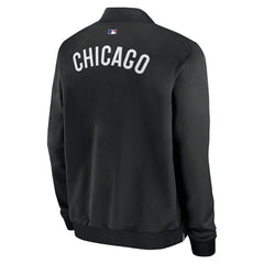 Chicago Cubs 2026 MLB Authentic Dugout Bomber Jacket Black Taass US