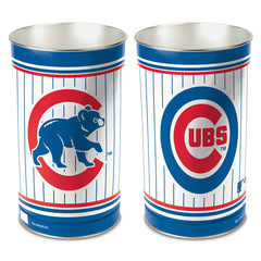 Chicago Cubs Metal MLB Wastebasket Lifestyle
