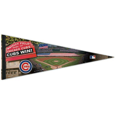Chicago Cubs Wrigley Field Stadium Premium MLB Pennant Taass for sale
