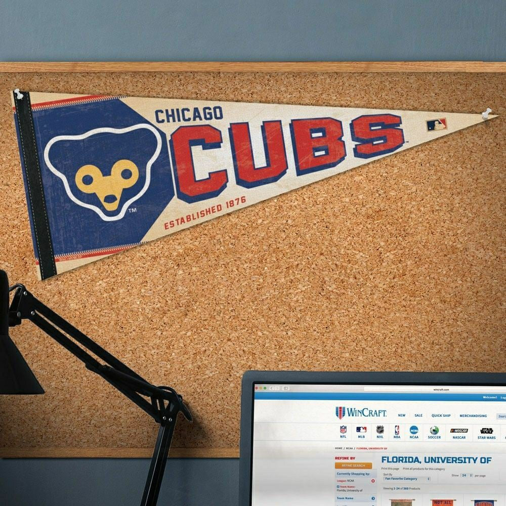 Chicago Cubs Cooperstown Premium MLB Pennant Taass US