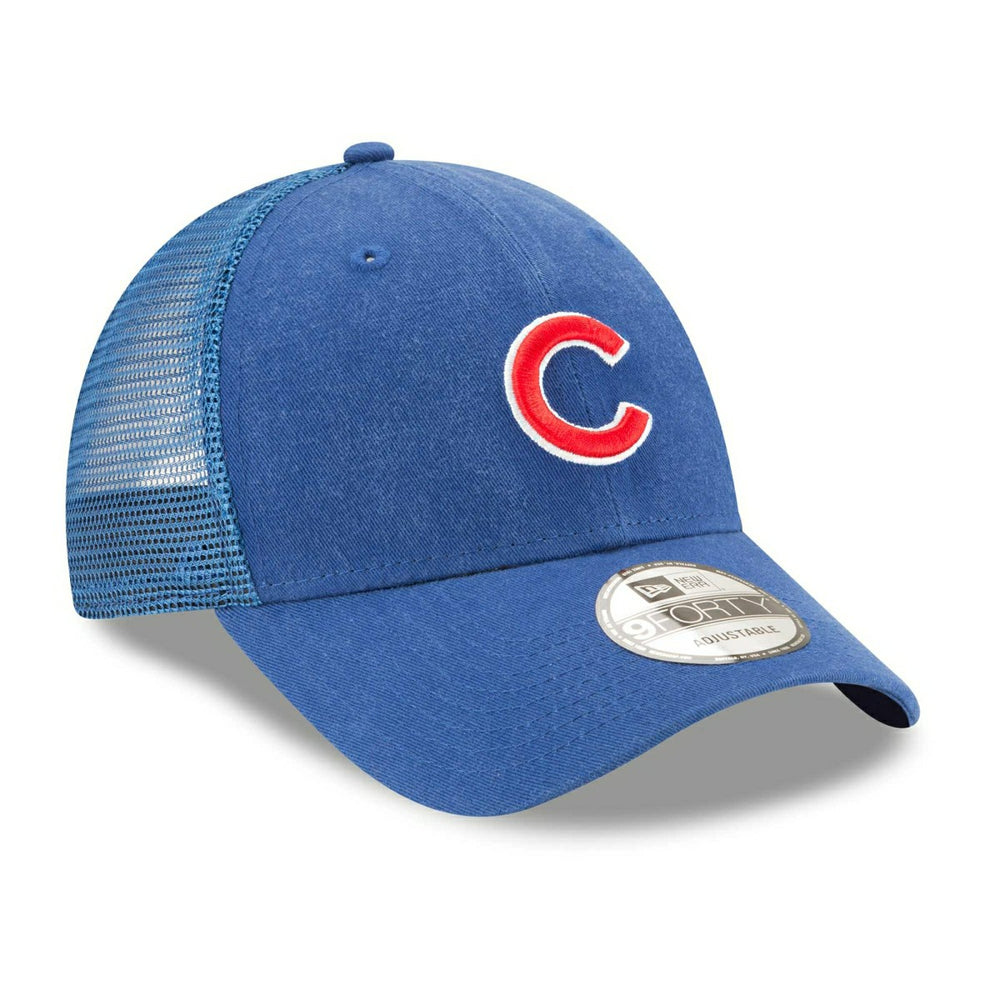 Chicago Cubs Basic New Era 9FORTY Trucker MLB Cap Lifestyle