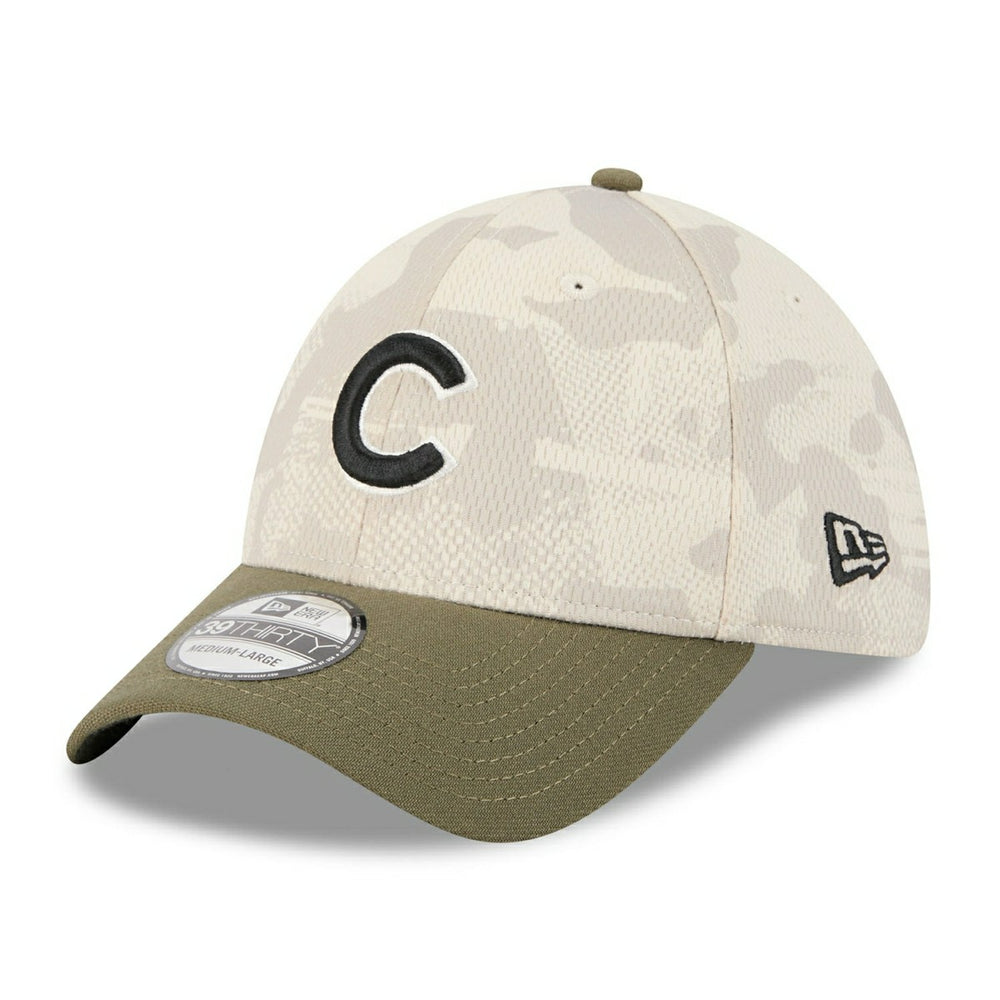 Chicago Cubs 2025 MLB Armed Forces New Era 39THIRTY Flex Cap Taass US