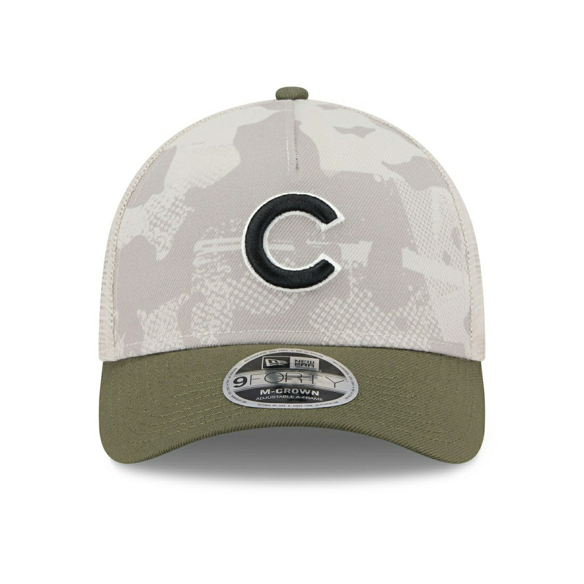 Chicago Cubs 2025 MLB Armed Forces 9FORTY M-Crown A-Frame Snapback Cap Classic