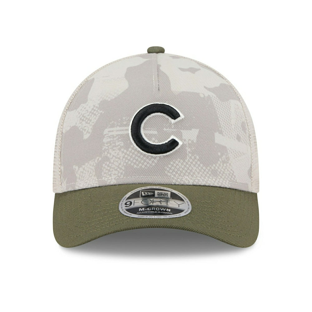 Chicago Cubs 2025 MLB Armed Forces 9FORTY M-Crown A-Frame Snapback Cap Classic