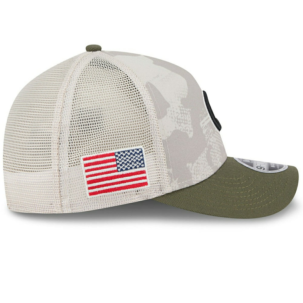 Chicago Cubs 2025 MLB Armed Forces 9FORTY M-Crown A-Frame Snapback Cap Classic