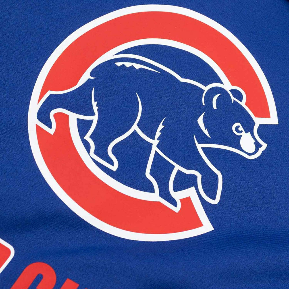 Chicago Cubs 2025 MLB Authentic Performance Therma Hoodie Blue Lifestyle