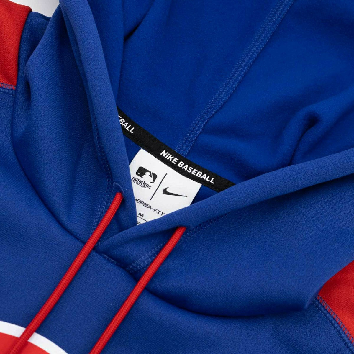 Chicago Cubs 2025 MLB Authentic Performance Therma Hoodie Blue Lifestyle