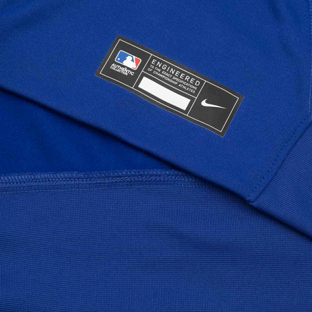 Chicago Cubs 2025 MLB Authentic Performance Therma Hoodie Blue Lifestyle