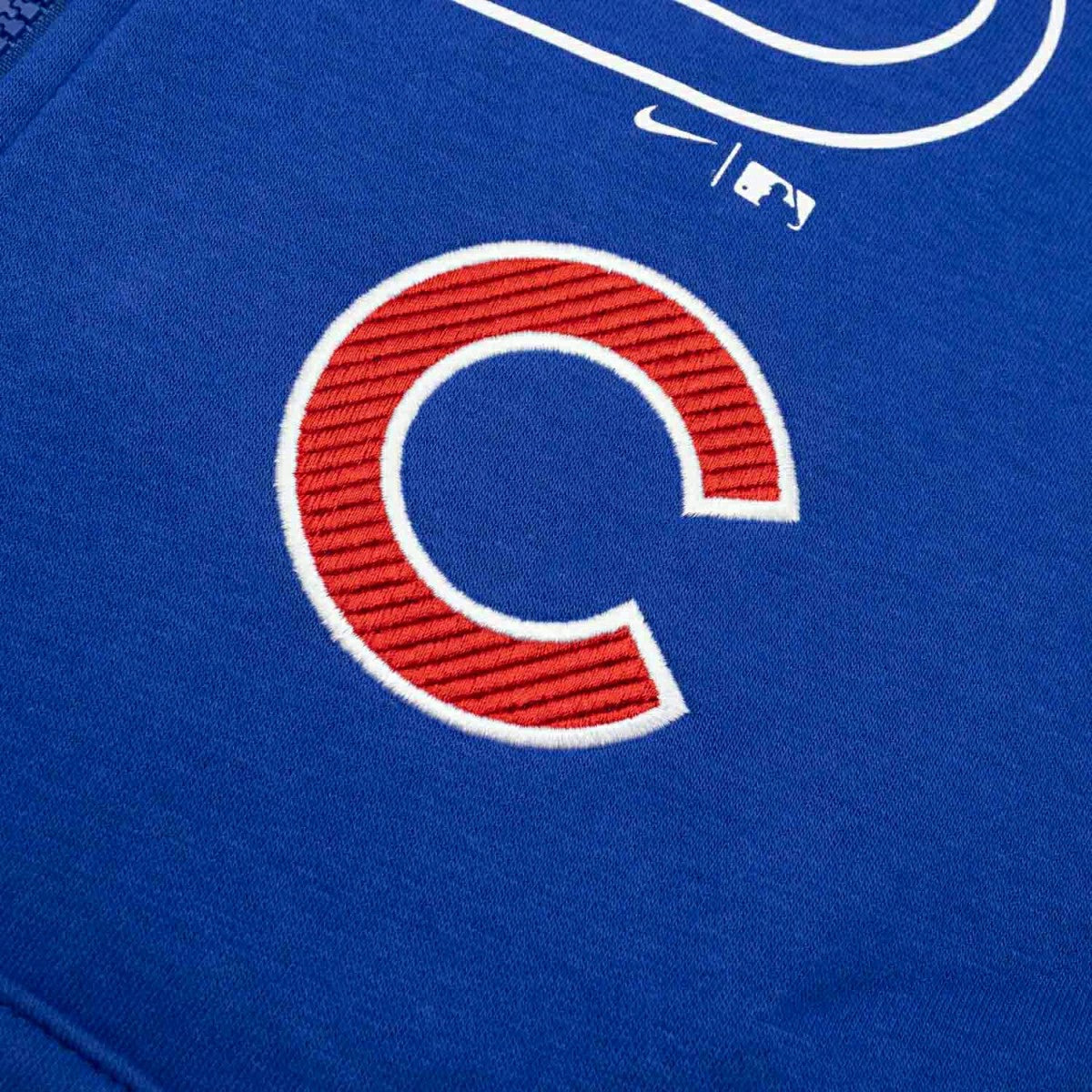 Chicago Cubs Knockout Script MLB Full-Zip Hoodie Blue Taass sale