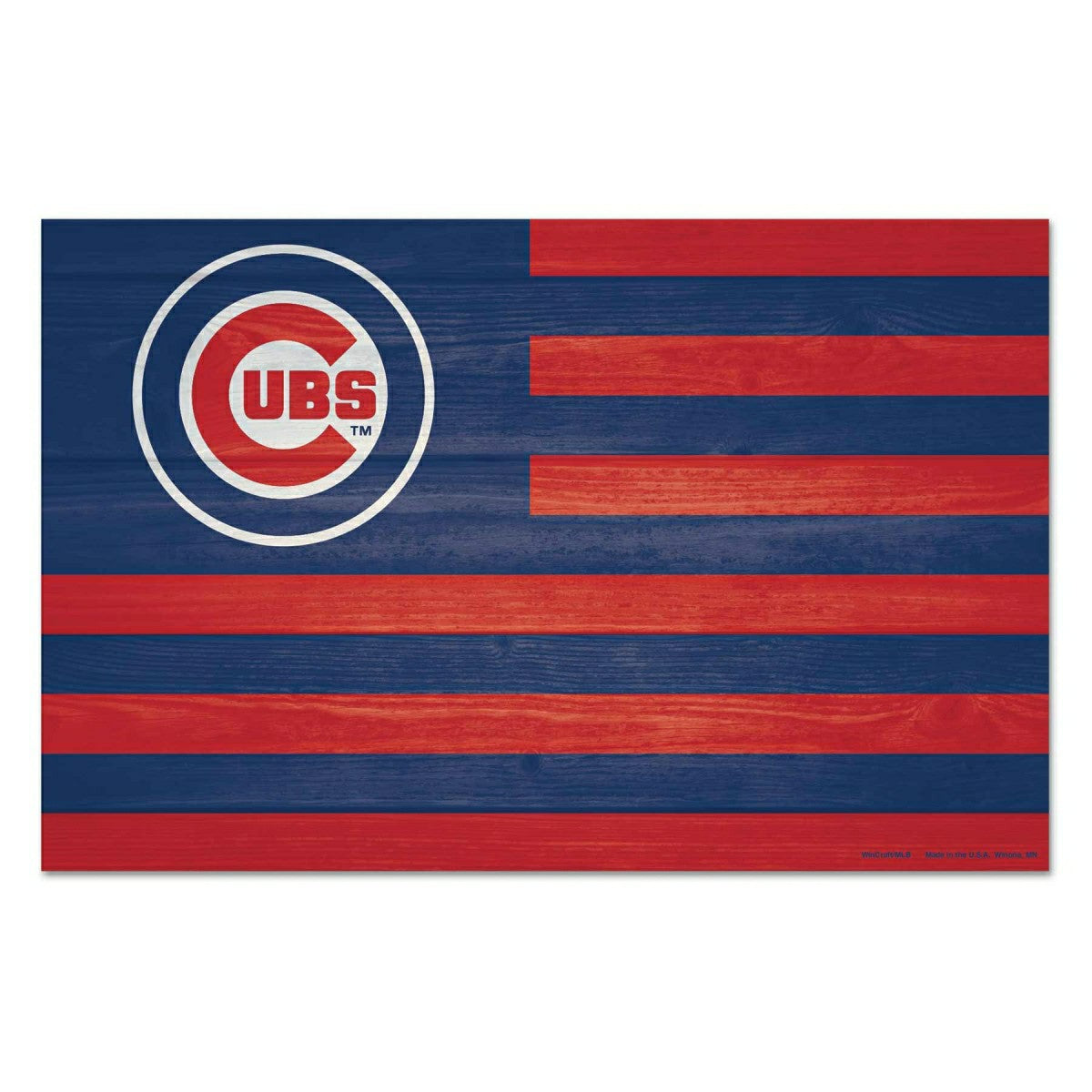 Chicago Cubs WinCraft MLB Americana Wood Sign Taass US