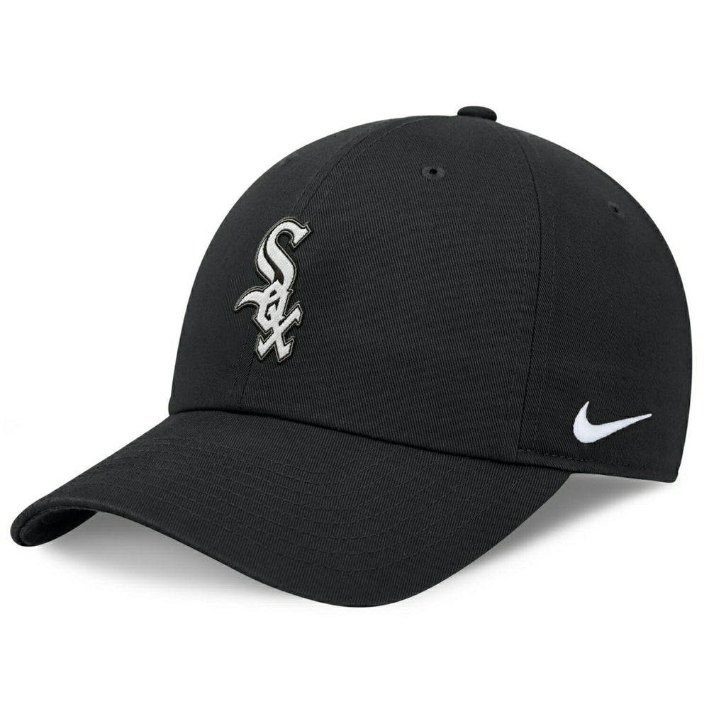 Chicago White Sox Organic Cotton Nike Club Adjustable Cap Black Classic