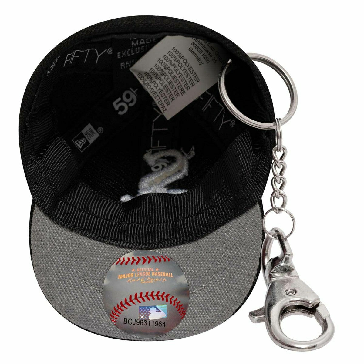 Chicago White Sox MLB Mini Cap Mini Cap Key Chain Black Fashion