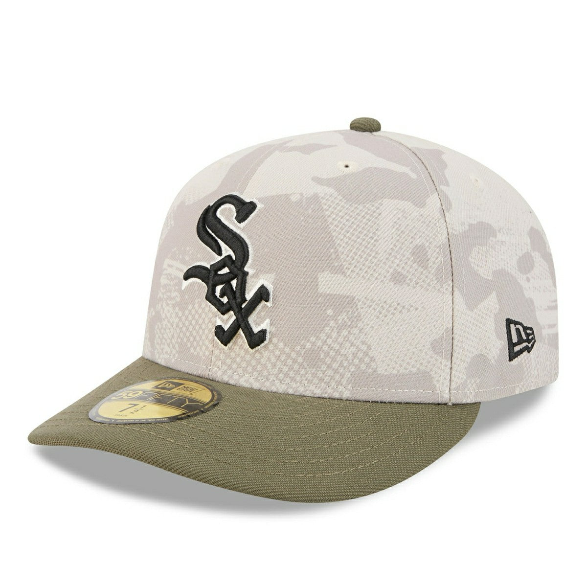 Chicago White Sox 2025 MLB Authentic Armed Forces Pre-Curved 59FIFTY Fitted Cap Taass for sale