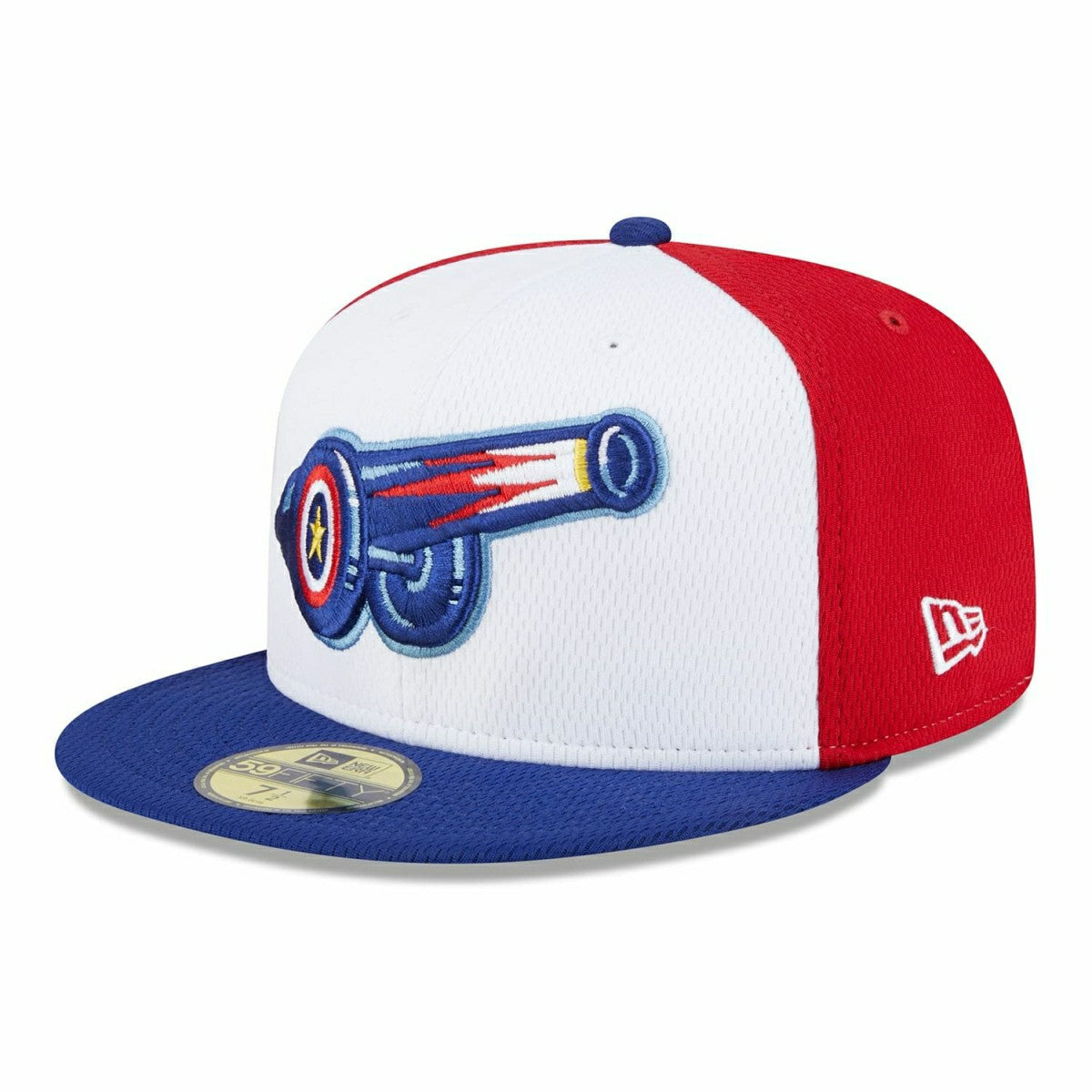 Kannapolis Cannon Ballers MiLB Batting Practice Authentic 59FIFTY Fitted Cap Red/White Taass US