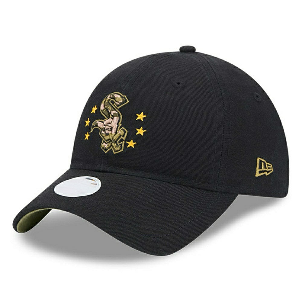 Chicago White Sox 2024 MLB Armed Forces New Era Women's 9TWENTY Cap Black Classic