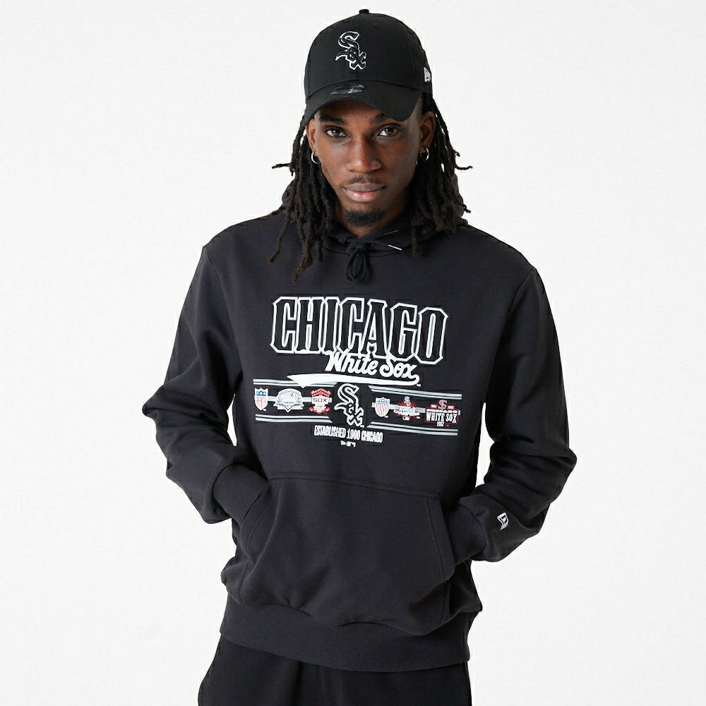 Chicago White Sox Team Graphic New Era MLB Hoodie Black Lifestyle