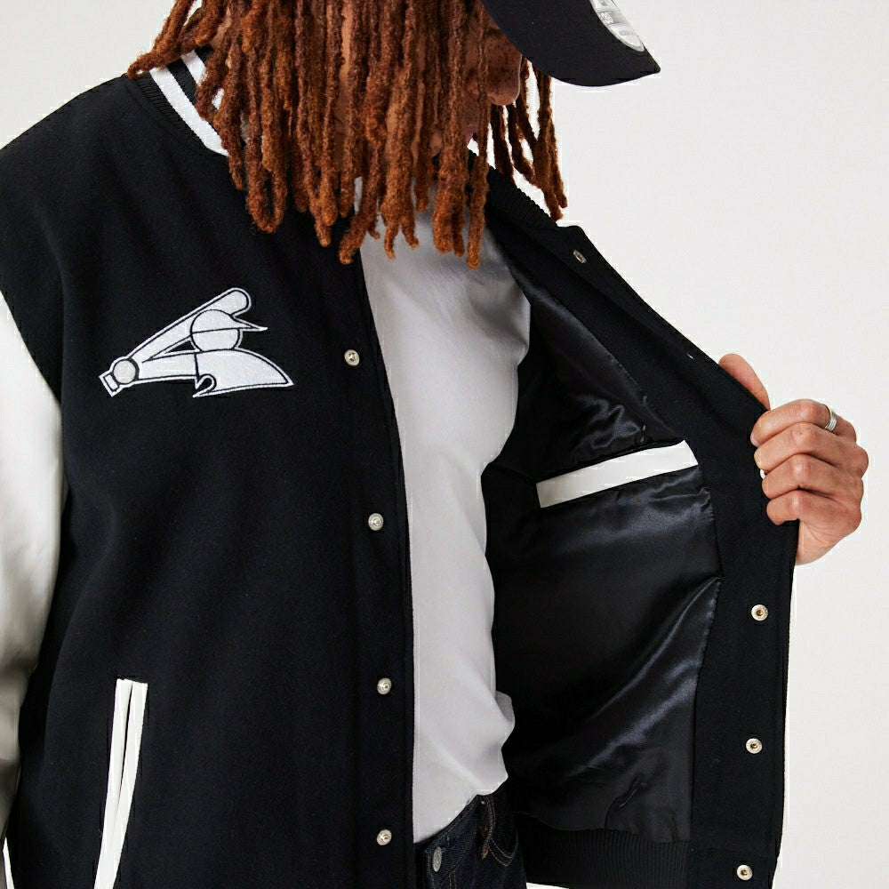 Chicago White Sox Varsity New Era MLB Jacket Black Taass sale