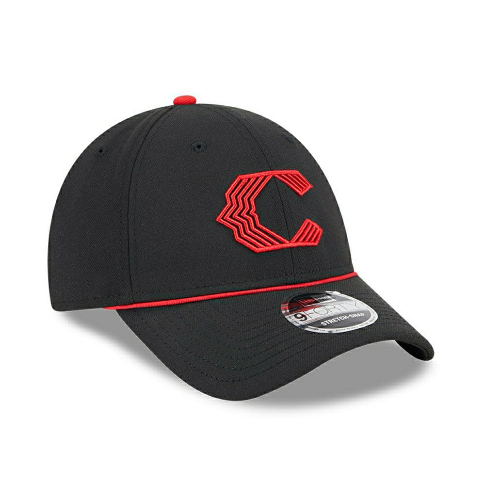 Cincinnati Reds Official MLB City Connect New Era Stretch-Snap 9FORTY Cap Classic