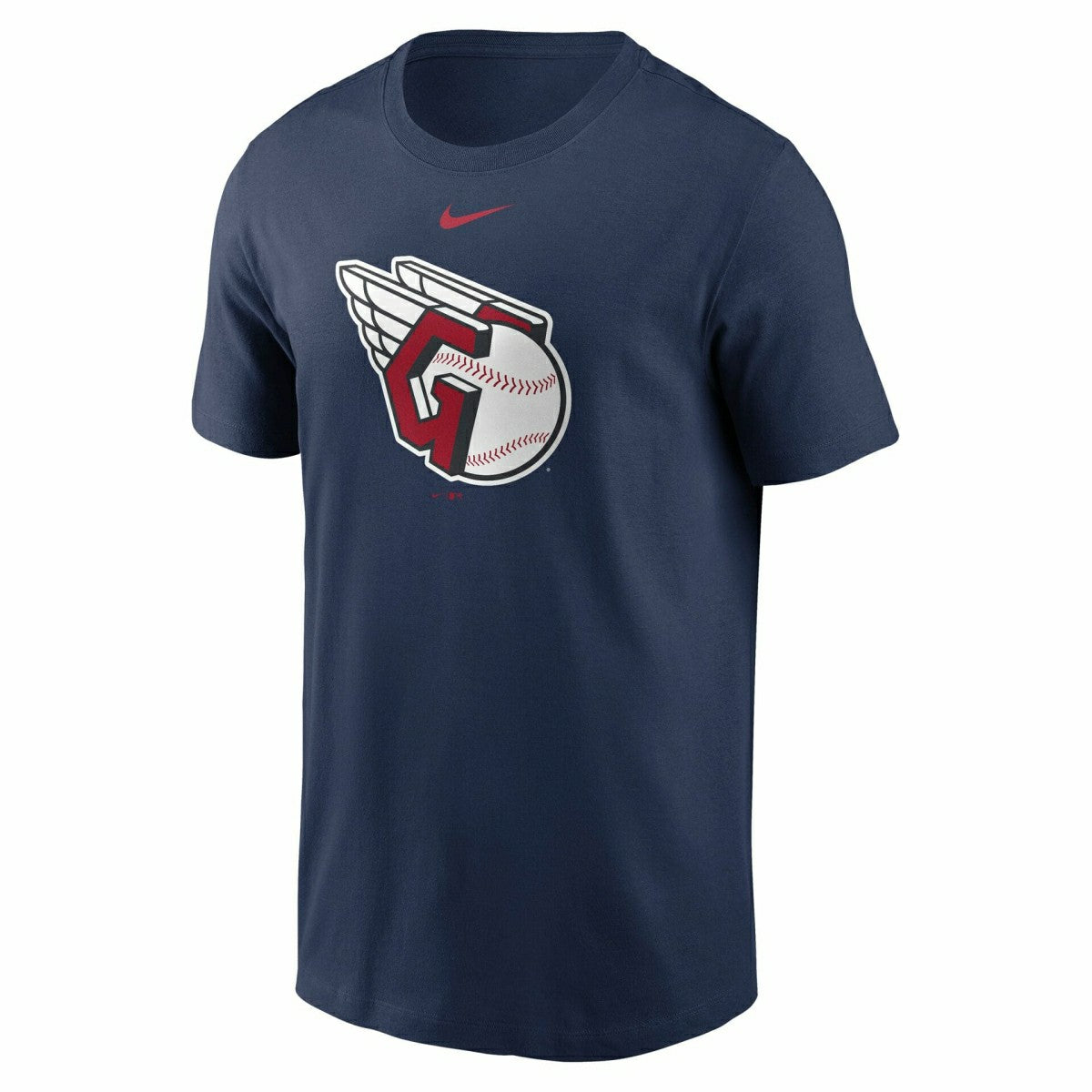 Cleveland Guardians Large Logo MLB T-Shirt Navy Taass for sale