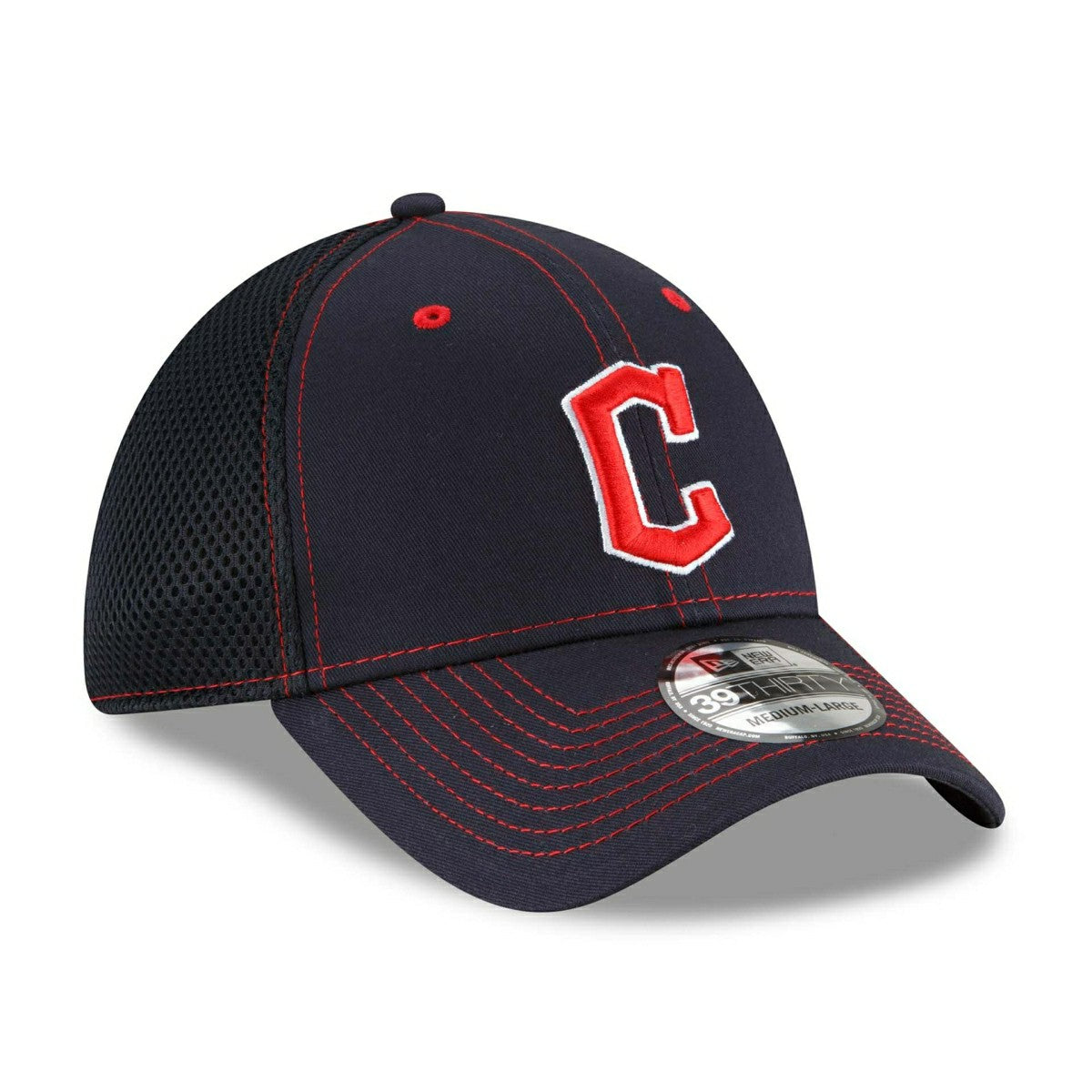 Cleveland Guardians Team Neo New Era 39THIRTY MLB Cap Navy Taass for sale