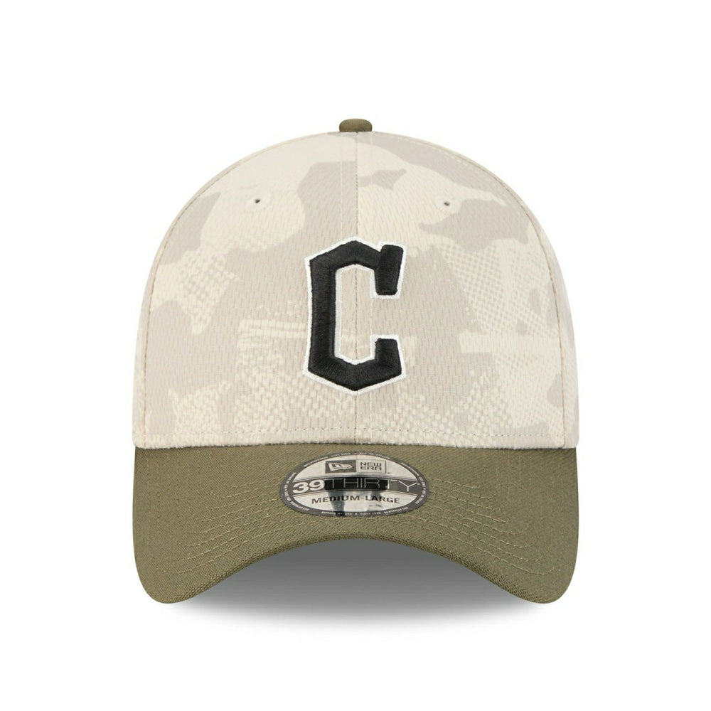 Cleveland Guardians 2025 MLB Armed Forces New Era 39THIRTY Flex Cap Taass for sale
