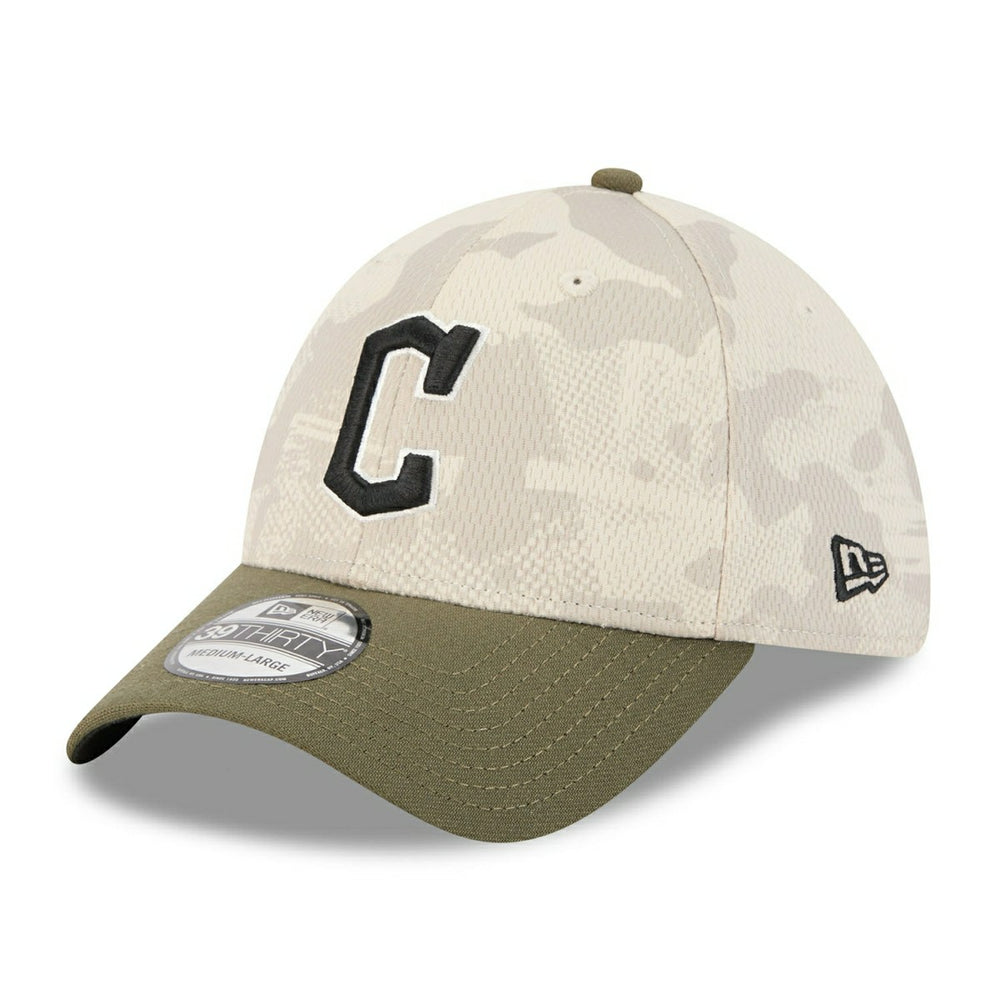 Cleveland Guardians 2025 MLB Armed Forces New Era 39THIRTY Flex Cap Taass for sale
