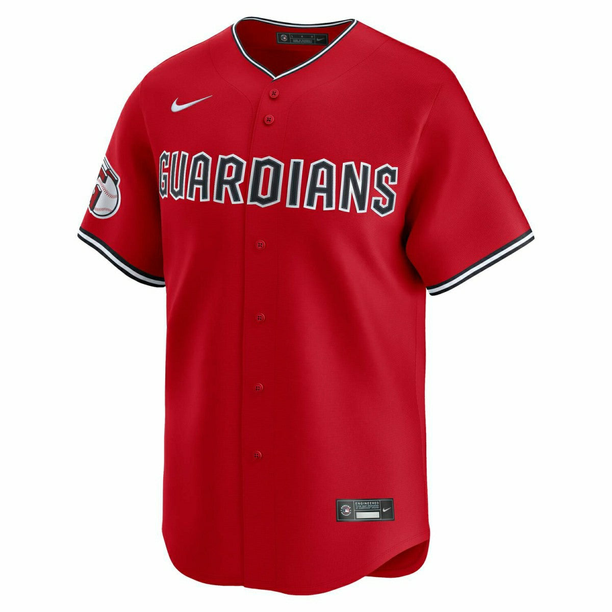 Cleveland Guardians Alternate 2 Nike Limited MLB Jersey Red Lifestyle
