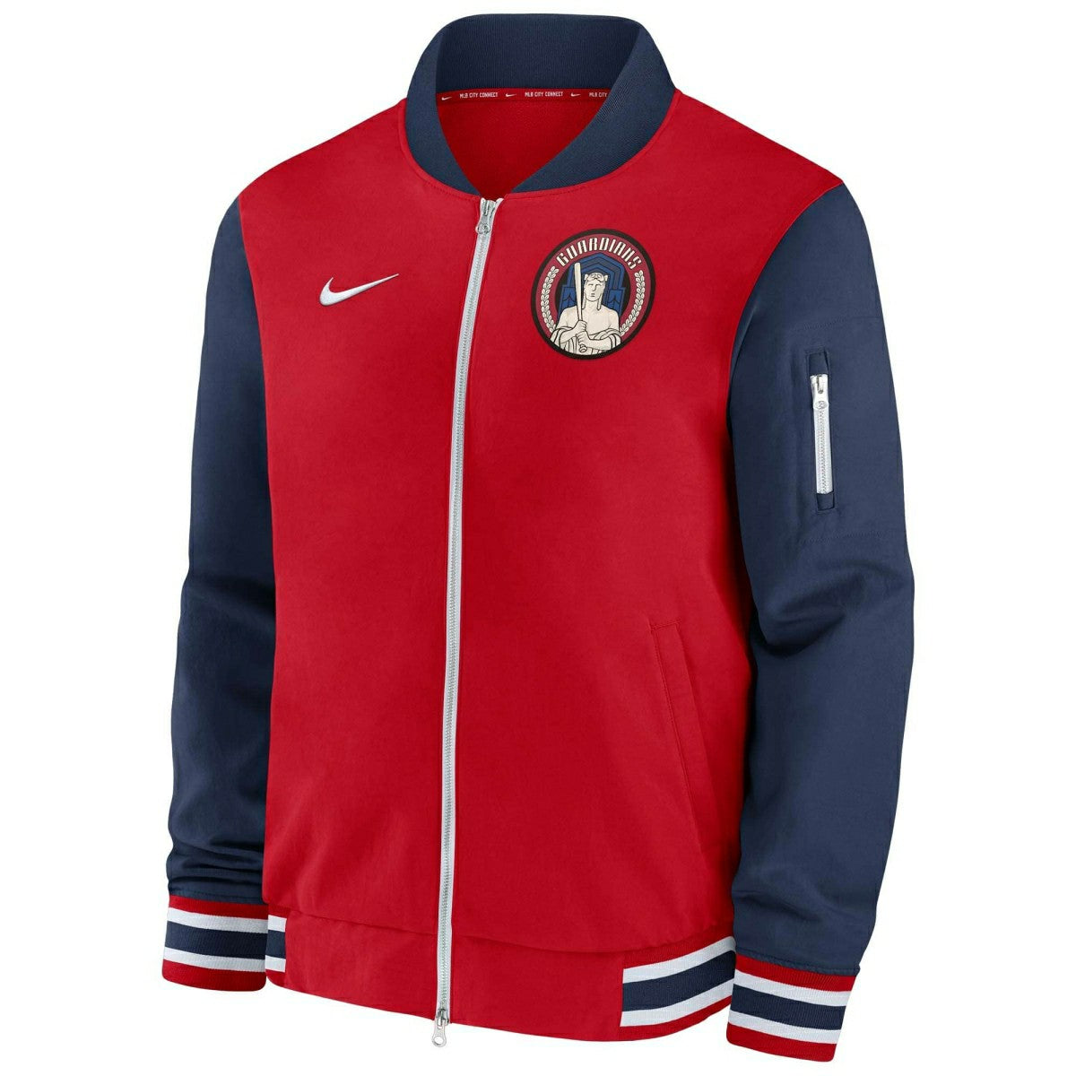 Cleveland Guardians 2024 City Connect MLB Authentic Nike Bomber Jacket Taass for sale