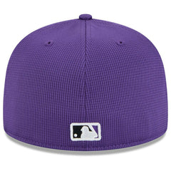 Colorado Rockies 2025 MLB Spring Training 59FIFTY Fitted Cap Purple Taass sale
