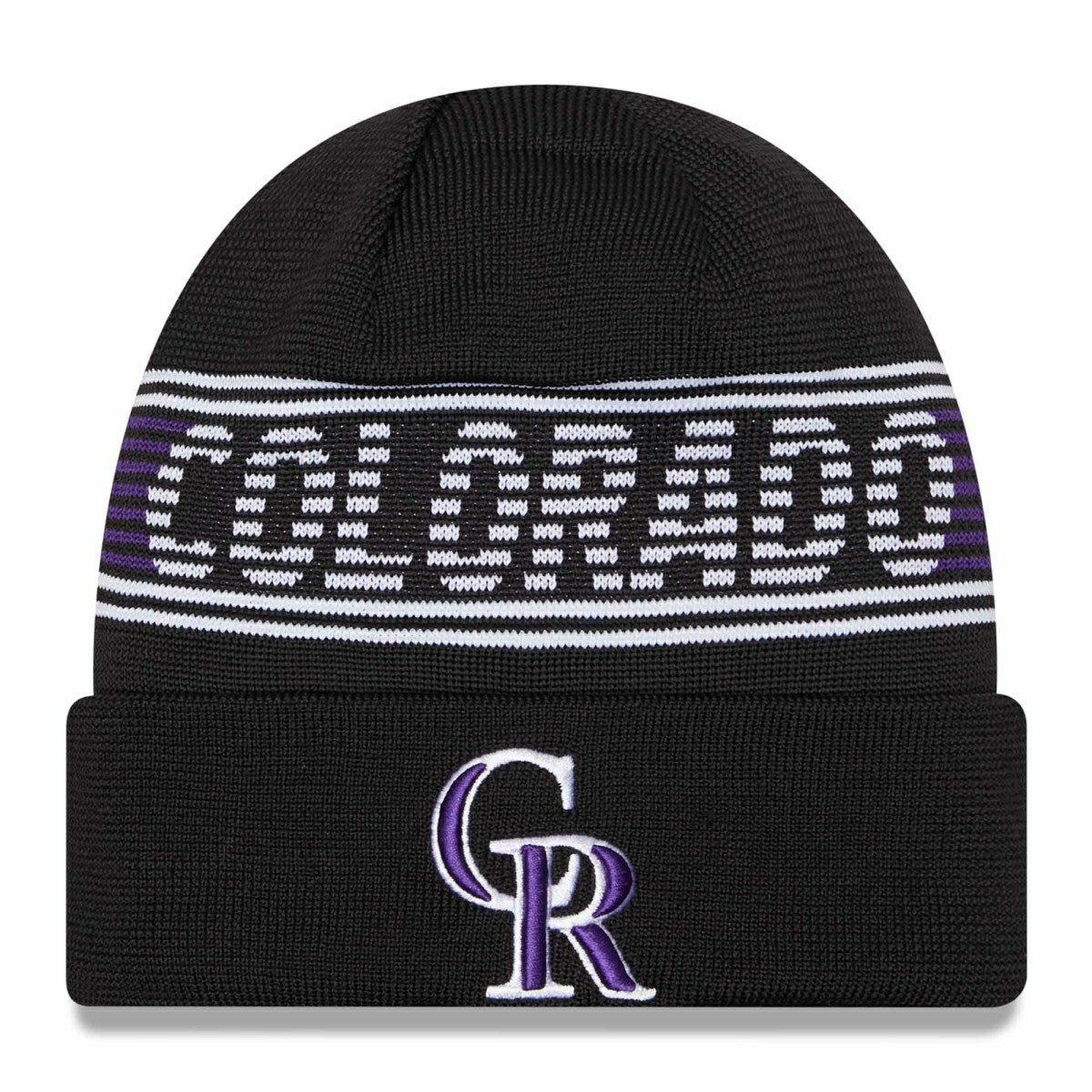 Colorado Rockies Authentic 2024 MLB Clubhouse New Era Beanie Knit Taass US