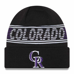 Colorado Rockies Authentic 2024 MLB Clubhouse New Era Beanie Knit Taass US
