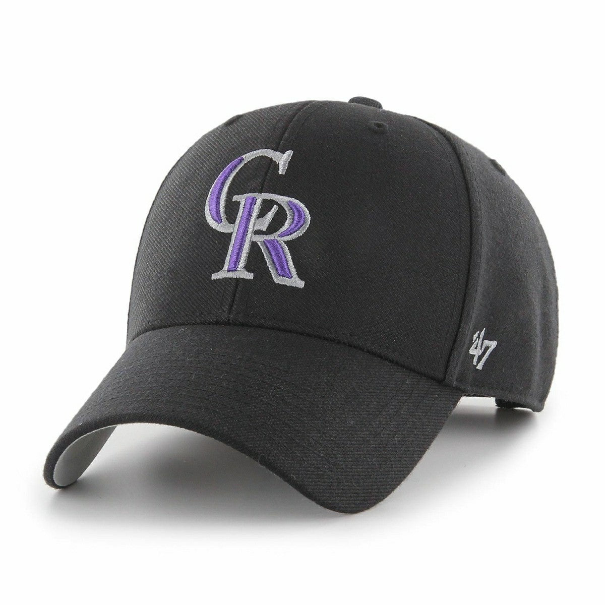 Colorado Rockies '47 MVP Adjustable MLB Cap Black Lifestyle