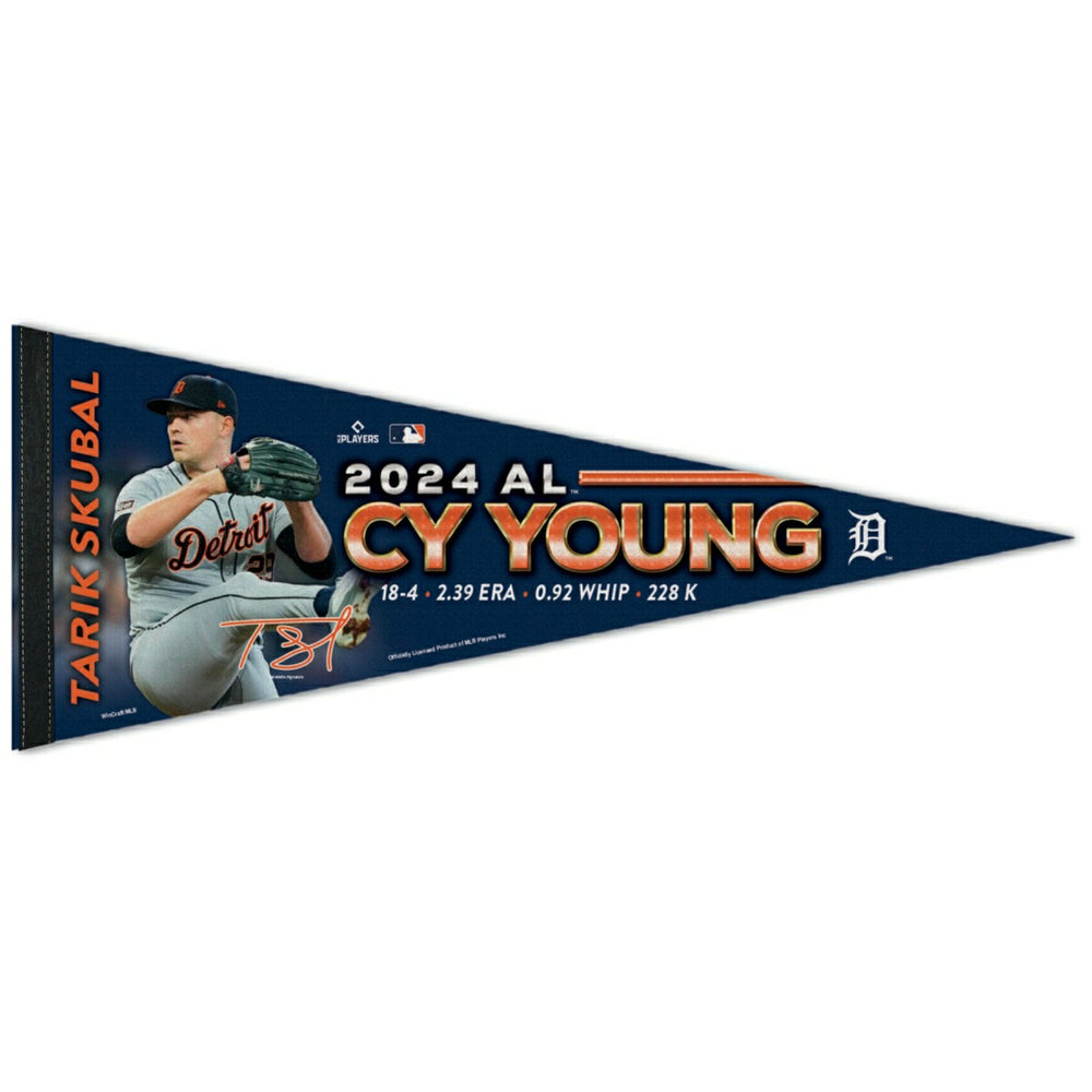 Tarik Skubal Detroit Tigers Cy Young Award Premium MLB Pennant Lifestyle