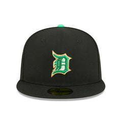 Detroit Tigers 2026 St. Patrick's Day MLB Authentic 59FIFTY Cap Black Taass sale